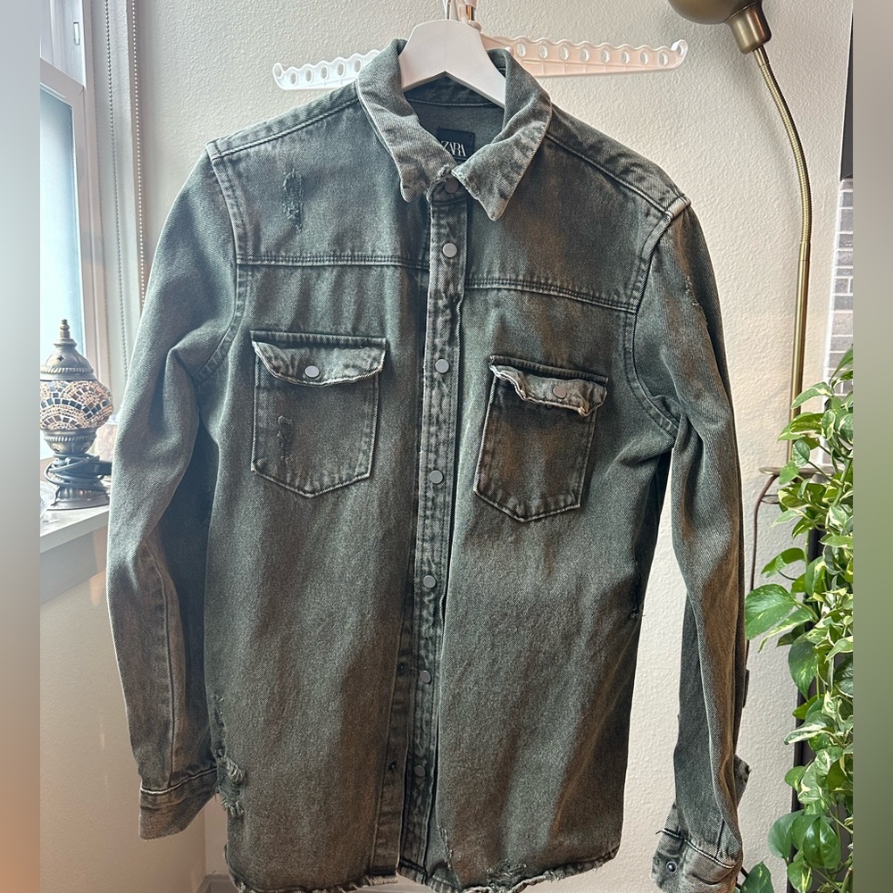 Zara denim short jacket